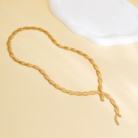 Wholesale Jewelry Modern Style Simple Style Classic Style Irregular Tassel CCB Iron Copper Necklace main image 4