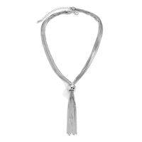 Wholesale Jewelry Modern Style Simple Style Classic Style Irregular Tassel CCB Iron Copper Necklace main image 3