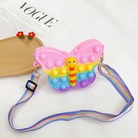 Women's Butterfly Silica Gel Buckle Kids Wallets sku image 3