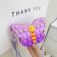Women's Butterfly Silica Gel Buckle Kids Wallets sku image 1
