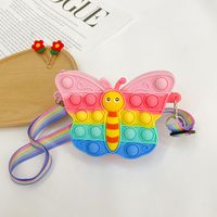 Women's Butterfly Silica Gel Buckle Kids Wallets sku image 4