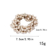 Simple Style Solid Color Imitation Pearl Beaded Hair Tie main image 2