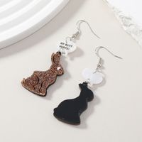 Wholesale Jewelry 1 Pair Cute Rabbit Arylic Drop Earrings main image 4