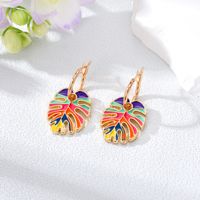 Wholesale Jewelry 1 Pair Casual Leaf Alloy Drop Earrings main image 4