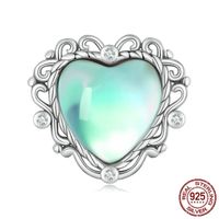 Dulce Cuadrado Forma De Corazón Mariposa Plata Esterlina Embutido Diamantes De Imitación Colgantes sku image 2