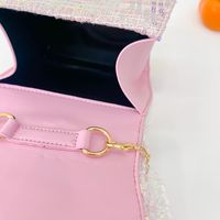 Girl's Small Pu Leather Bow Knot Cute Square Magnetic Buckle Crossbody Bag main image 3