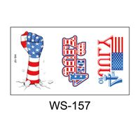 Independence Day American Flag Pvc Tattoos & Body Art 1 Piece sku image 7