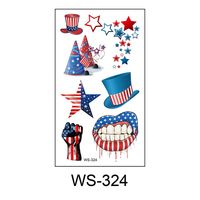 Independence Day American Flag Pvc Tattoos & Body Art 1 Piece sku image 14