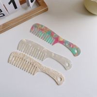 Simple Style Marble Acetic Acid Sheets Hair Combs main image 3