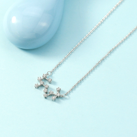 Simple Style Constellation Copper Plating Inlay Zircon Necklace main image 3