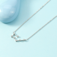 Simple Style Constellation Copper Plating Inlay Zircon Necklace sku image 9