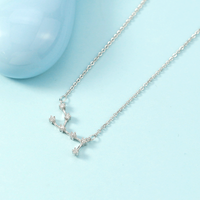 Simple Style Constellation Copper Plating Inlay Zircon Necklace main image 6