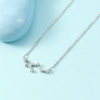 Simple Style Constellation Copper Plating Inlay Zircon Necklace sku image 11