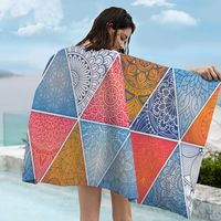 Casual Vacation Geometric Letter Superfine Fiber Bath Towels main image 2