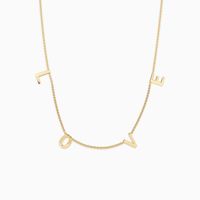 Style Simple Amour Lettre Argent Sterling Placage Collier sku image 2