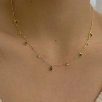 Style Simple Les Gouttelettes D'eau Alliage Placage Incruster Zircon Femmes Collier main image 5