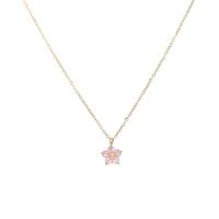 De Gros Sucré Fleur Acier Inoxydable Cristal Artificiel Pendentif sku image 2