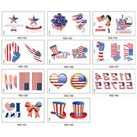 Independence Day American Flag Pvc Tattoos & Body Art 1 Piece main image 2