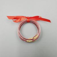 Sweet Bow Knot Silica Gel Christmas Unisex Wristband sku image 1