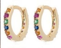 Wholesale Jewelry 1 Pair Simple Style Round Alloy Rhinestones Earrings sku image 6
