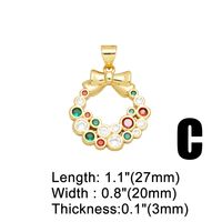 Ins Style Bear Heart Shape Copper Plating Inlay Zircon 18k Gold Plated Pendants Jewelry Accessories main image 3