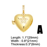 1 Piece Copper Zircon Devil'S Eye Heart Shape Butterfly INS Style Retro main image 5