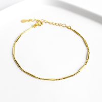 Simple Style Geometric Sterling Silver Plating Gold Plated Silver Plated Bracelets sku image 2