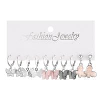 Wholesale Jewelry 1 Set Retro Butterfly Arylic Alloy Drop Earrings main image 2