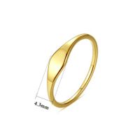 Simple Style Solid Color Stainless Steel Plating Rings main image 2