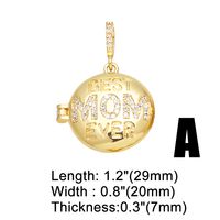 1 Piece Copper Zircon Plating Inlay Polished Pendant Mother'S Day main image 5
