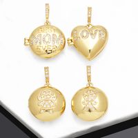 1 Piece Copper Zircon Plating Inlay Polished Pendant Mother'S Day main image 1
