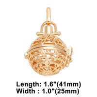 Retro Notes Copper Plating 18k Gold Plated Pendants Jewelry Accessories sku image 1