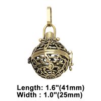 Retro Notes Copper Plating 18k Gold Plated Pendants Jewelry Accessories sku image 3