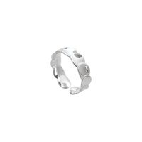 Simple Style Geometric Sterling Silver Plating Open Ring main image 4