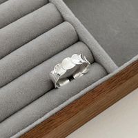 Simple Style Geometric Sterling Silver Plating Open Ring sku image 1