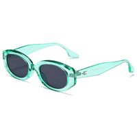 Elegant Basic Solid Color Pc Oval Frame Full Frame Women's Sunglasses sku image 6