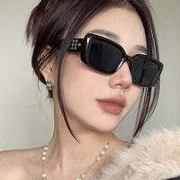 Basic Solid Color Ac Square Patchwork Full Frame Women's Sunglasses main image 2