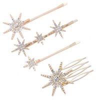 Style Simple Star Alliage Incruster Strass Pince À Cheveux sku image 1