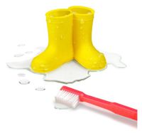 Cute Rain Boots Silica Gel Toothbrush Holder sku image 4