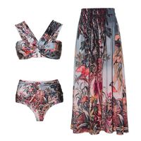 Women's Vacation Sexy Ditsy Floral Nylon Polyester Bikinis 2 Piece Set sku image 17