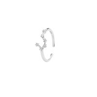Wholesale Novelty Constellation Brass Zircon Open Ring sku image 5