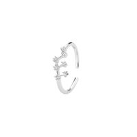 Wholesale Novelty Constellation Brass Zircon Open Ring sku image 9