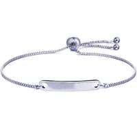 Wholesale Simple Style Rectangle Titanium Steel Bracelets sku image 7