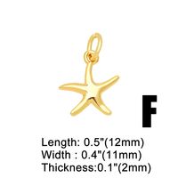 Ins Style Star Copper Plating Inlay Zircon 18k Gold Plated Pendants Jewelry Accessories main image 3