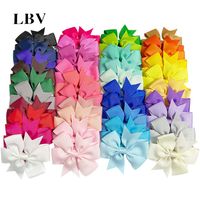 Cute Bow Knot Cloth Stripe Hair Clip 1 Piece sku image 55