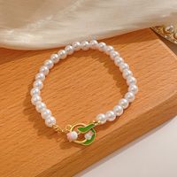 Fairy Style Princess Sweet Tulip Imitation Pearl Alloy Plating Inlay Artificial Crystal Gold Plated Silver Plated Women's Choker main image 2