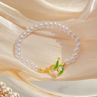 Fairy Style Princess Sweet Tulip Imitation Pearl Alloy Plating Inlay Artificial Crystal Gold Plated Silver Plated Women's Choker main image 3