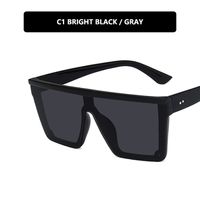 Hip-hop Geometric Pc Square Half Frame Sports Sunglasses sku image 2