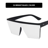 Hip-hop Geometric Pc Square Half Frame Sports Sunglasses sku image 3