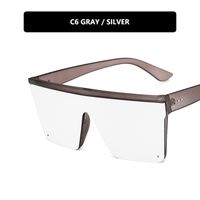 Hip-hop Geometric Pc Square Half Frame Sports Sunglasses sku image 4